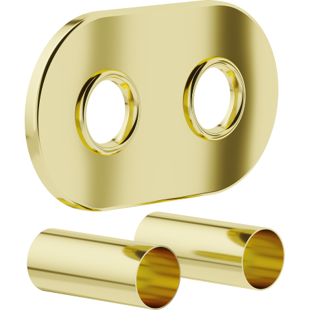 Mexen R ensemble de masquage double pour radiateur, doré - W905-000-50