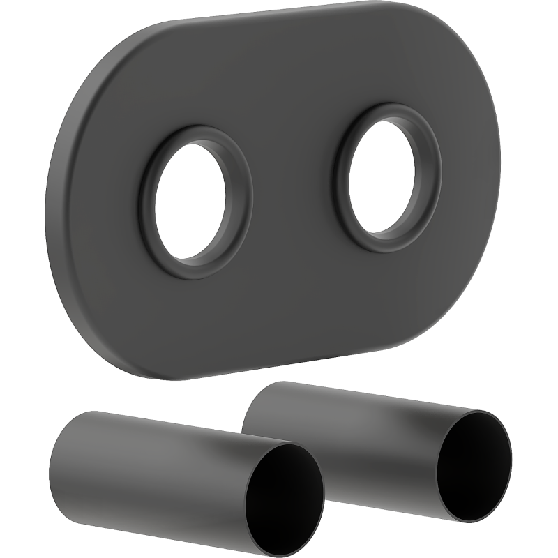 Mexen Uni-Term R double masking set for radiator, anthracite - W905-000-66