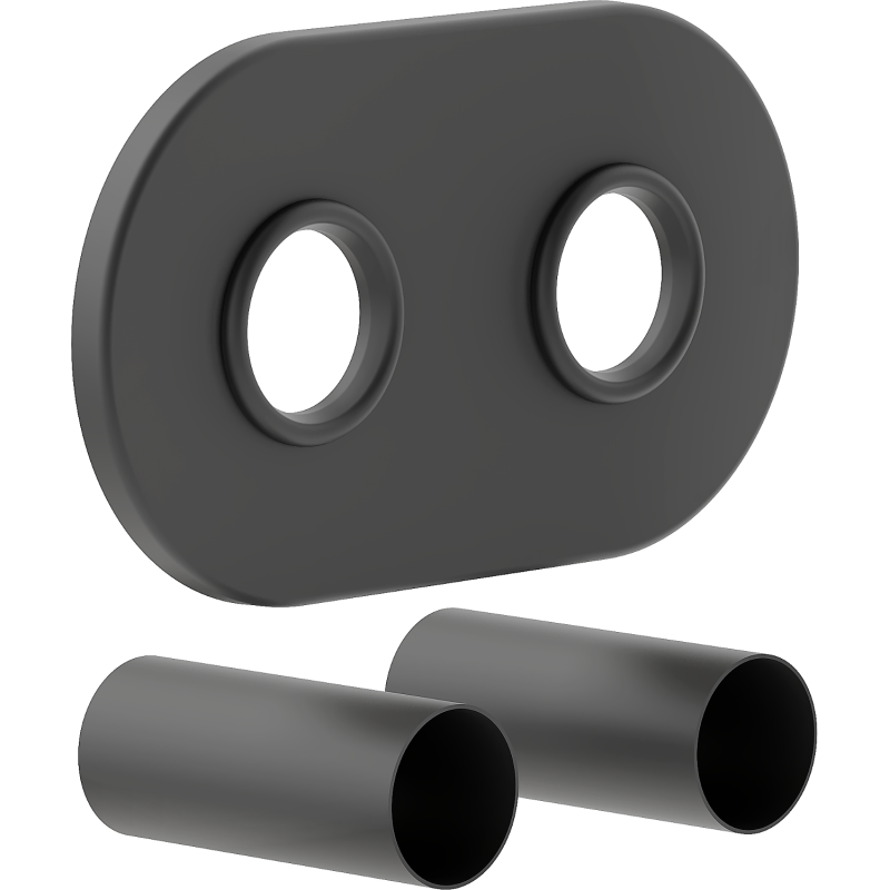 Mexen Uni-Term R ensemble de masquage double pour radiateur, anthracite - W905-000-66