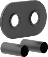 Mexen Uni-Term R διπλό σύνολο μασκών για καλοριφέρ, ανθρακί - W905-000-66