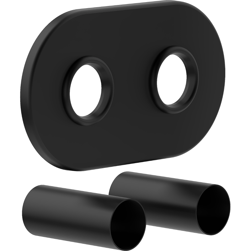 Mexen Uni-Term R ensemble de masquage double pour radiateur, noir - W905-000-70