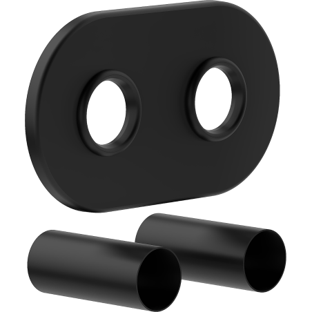 Mexen Uni-Term R conjunto de máscara duplo para radiador, preto - W905-000-70