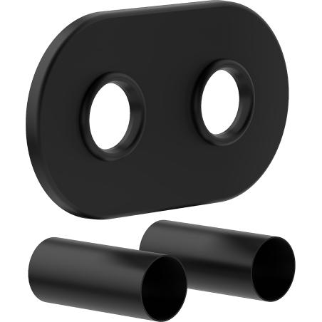 Mexen Uni-Term R dubbele maskerset voor radiator, zwart - W905-000-70