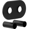 Mexen R ensemble de masquage double pour radiateur, noir - W905-000-70