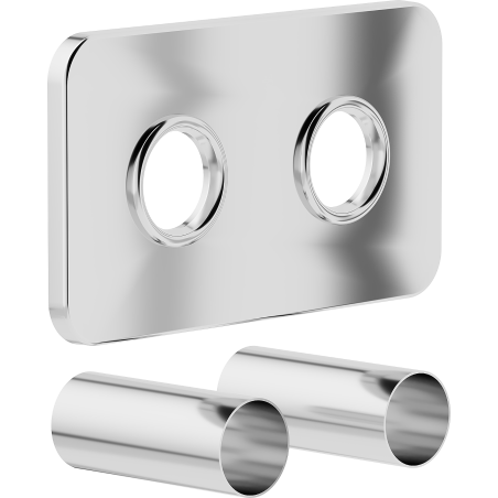 Mexen Uni-Term Double masking set for radiator, chrome - W910-000-01