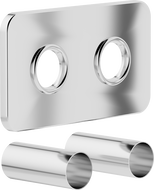 Mexen Uni-Term Διπλό σετ κάλυψης για καλοριφέρ, χρώμιο - W910-000-01