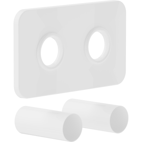 Mexen Uni-Term Double Concealment Set for Radiator, White - W910-000-20