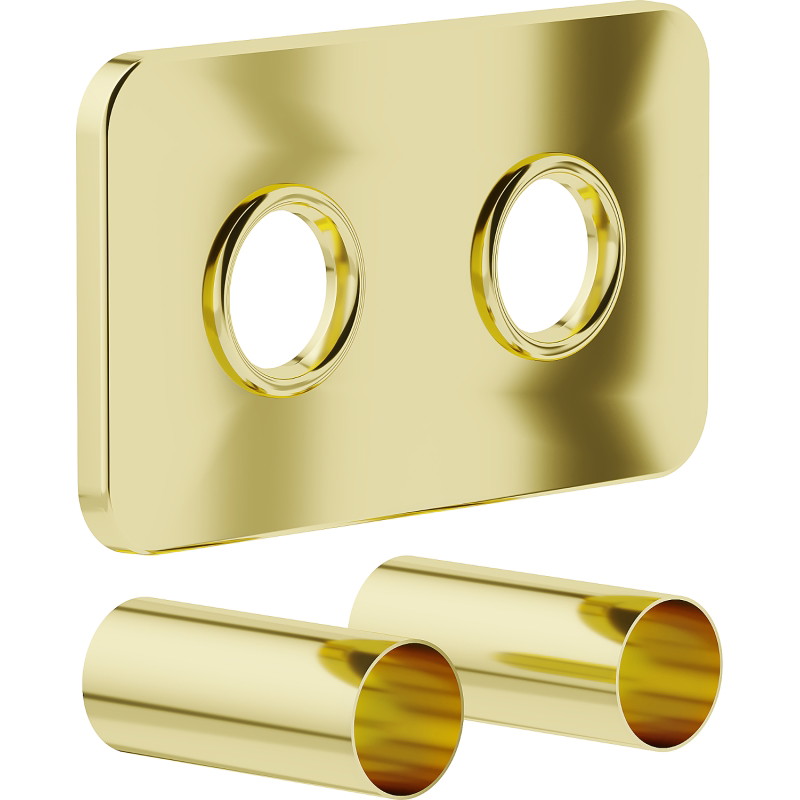 Mexen 2S conjunto de cobertura duplo para radiador, dourado - W910-000-50