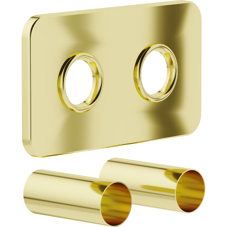 Mexen Uni-Term S juego de enmascaramiento doble para radiador, dorado - W910-000-50