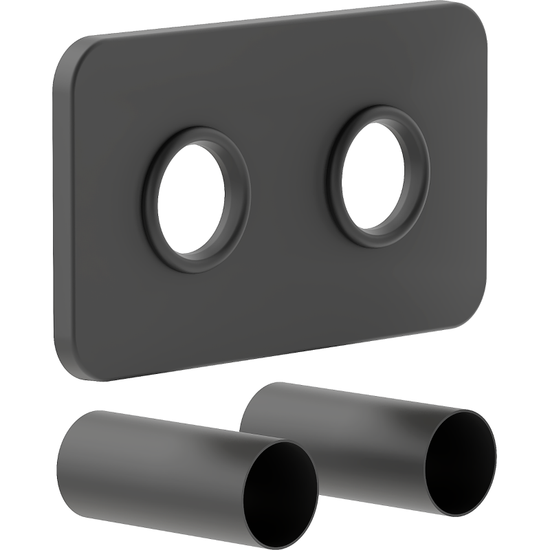 Mexen Uni-Term S ensemble de masquage double pour radiateur, anthracite - W910-000-66