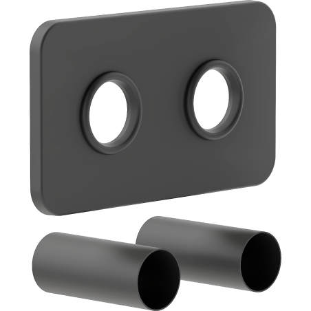Mexen S ensemble de masquage double pour radiateur, anthracite - W910-000-66