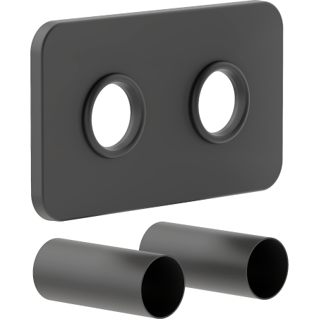 Mexen Uni-Term S duebelt Verkleedungsset fir Heizkierper, Antrazit - W910-000-66