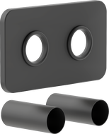 Mexen Uni-Term S set di copertura doppio per radiatore, antracite - W910-000-66