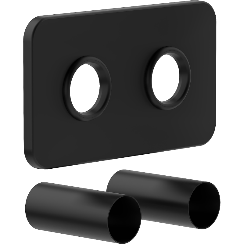 Mexen Uni-Term Conjunto de enmascaramiento doble para radiador, negro - W910-000-70