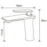 Mexen Purus robinet de lavabo, noir/or - 745800-75