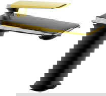 Mexen Purus izlietnes jaucējkrāns, melns/zeltains - 745800-75