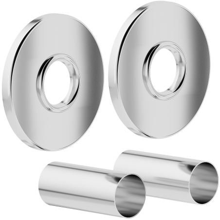 Mexen R enkele afdekkit voor radiator, chroom - W904-000-01