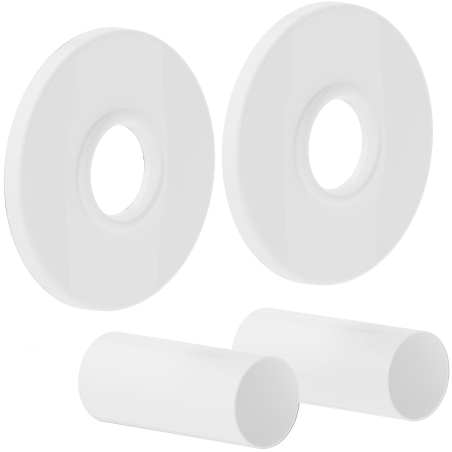 Mexen Uni-Term R conjunto de máscara simples para radiador, branco - W904-000-20