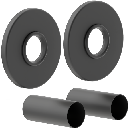 Mexen Uni-Term R single masking set for radiator, anthracite - W904-000-66