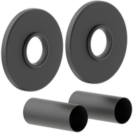 Mexen Uni-Term R single masking set for radiator, anthracite - W904-000-66