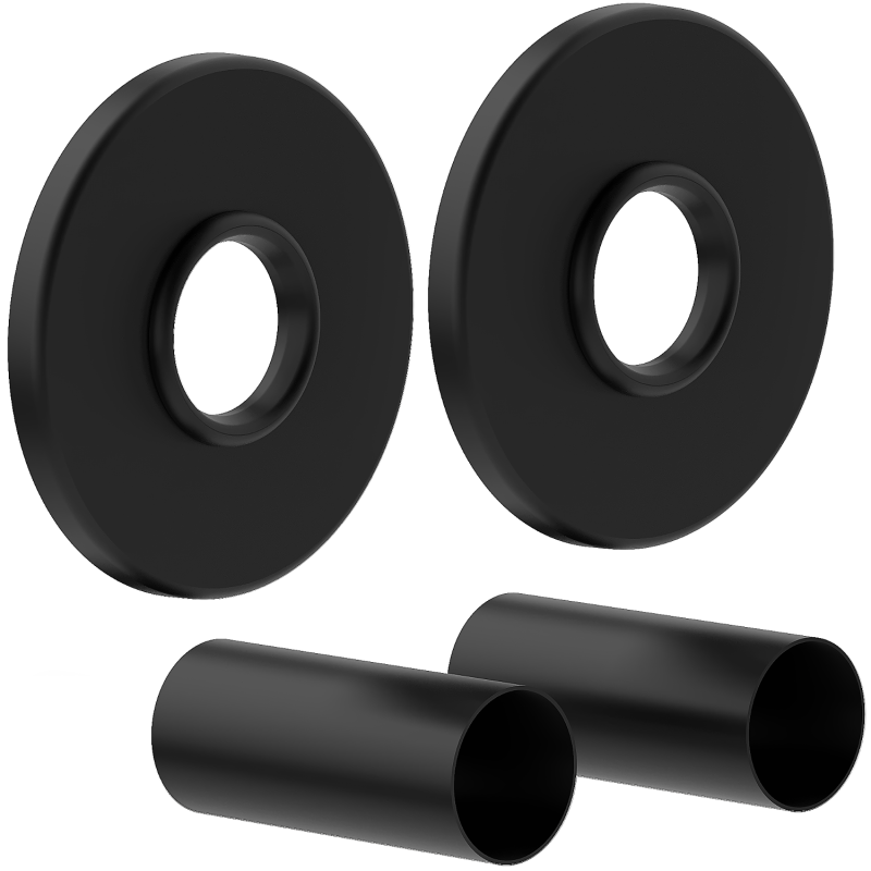 Mexen R single masking set for radiator, black - W904-000-70