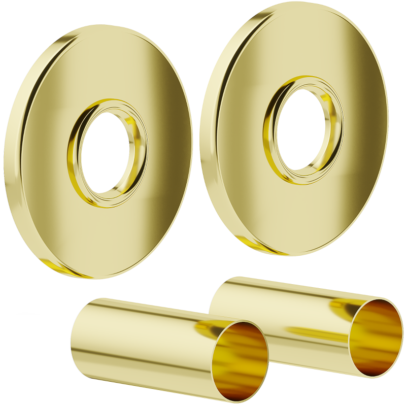 Mexen Uni-Term R single radiator concealing set, gold - W904-000-50