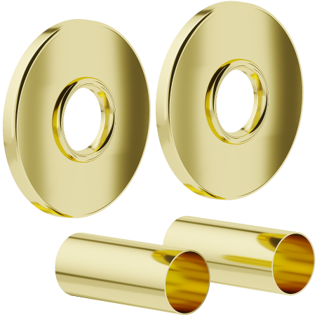 Mexen R Einzelnes Verkleidungsset für Heizkörper, Gold - W904-000-50
