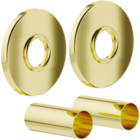 Mexen Uni-Term R conjunto de enmascaramiento individual para radiador, dorado - W904-000-50