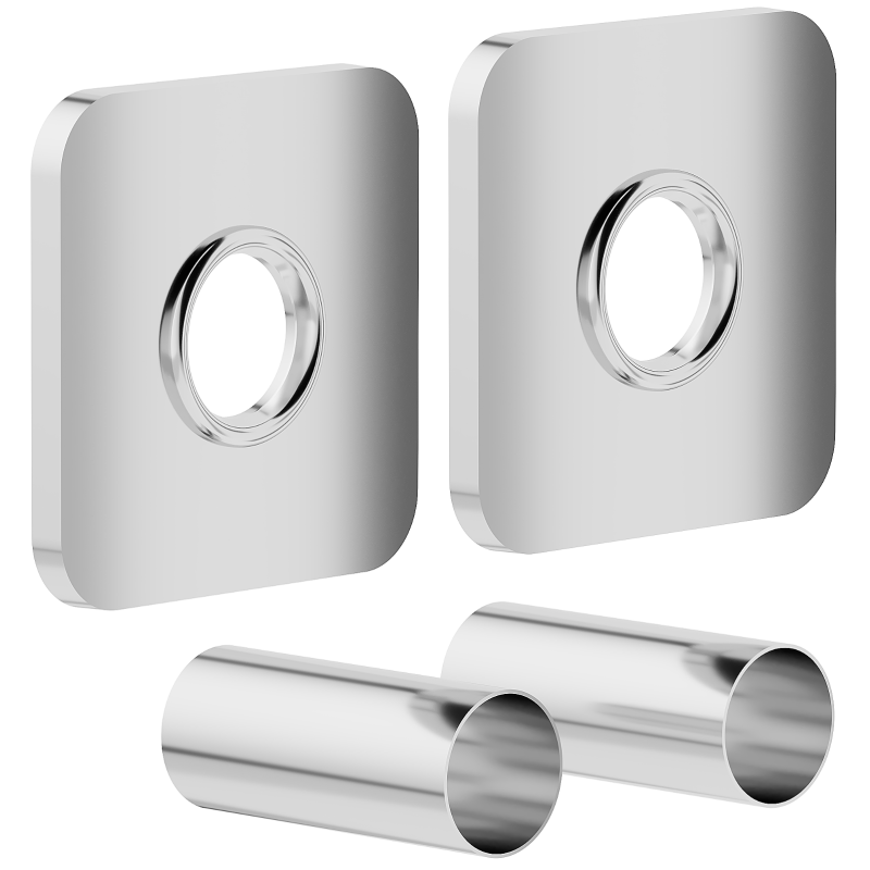 Mexen Uni-Term Single Concealment Set for Radiator, Chrome - W909-000-01