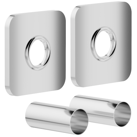 Mexen Uni-Term Single Concealment Set for Radiator, Chrome - W909-000-01