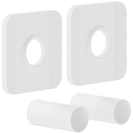 Mexen Uni-Term S enkele radiatorafdekkingsset, wit - W909-000-20
