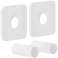 Mexen Uni-Term Conjunto de enmascaramiento simple para radiador, blanco - W909-000-20