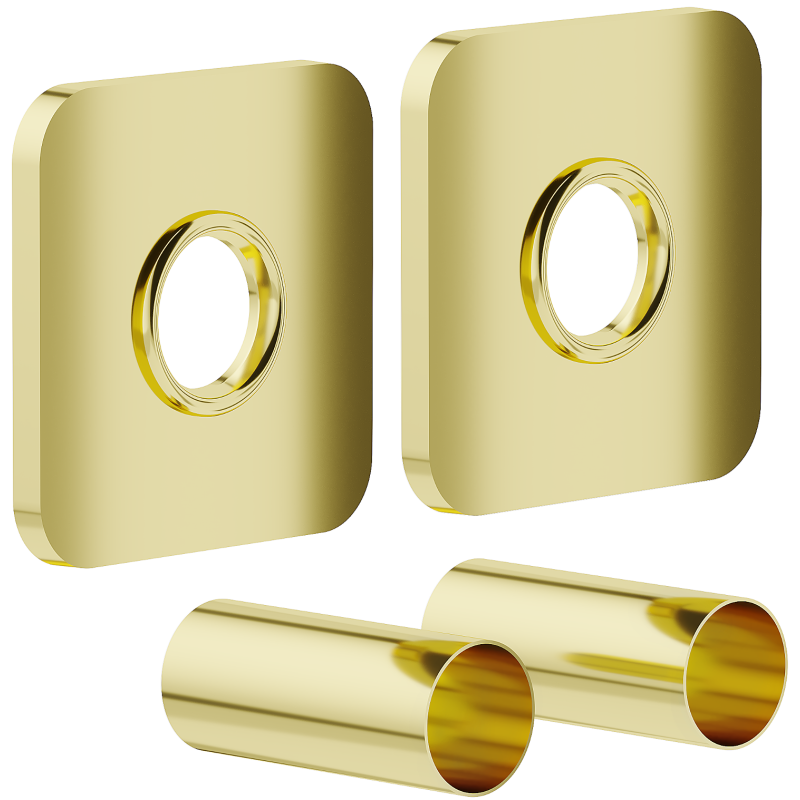 Mexen Uni-Term Ensemble de masquage simple pour radiateur, doré - W909-000-50