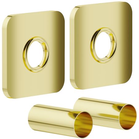 Mexen Uni-Term S conjunto de enmascaramiento individual para radiador, dorado - W909-000-50