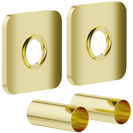 Mexen Uni-Term S enkel täckplåt för radiator, guld - W909-000-50