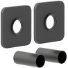 Mexen S enkele afdekset voor radiator, antraciet - W909-000-66