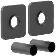 Ensemble de masquage unique pour radiateur Mexen S, anthracite - W909-000-66