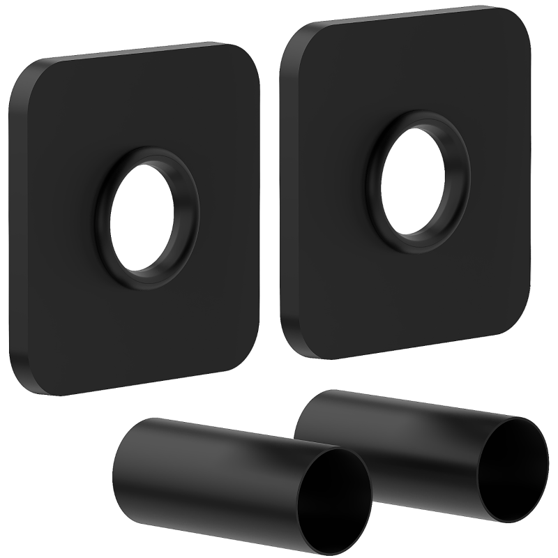 Ensemble de masquage simple Mexen S pour radiateur, noir - W909-000-70