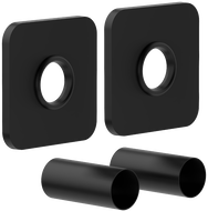 Mexen Uni-Term S conjunto de cobertura único para radiador, preto - W909-000-70