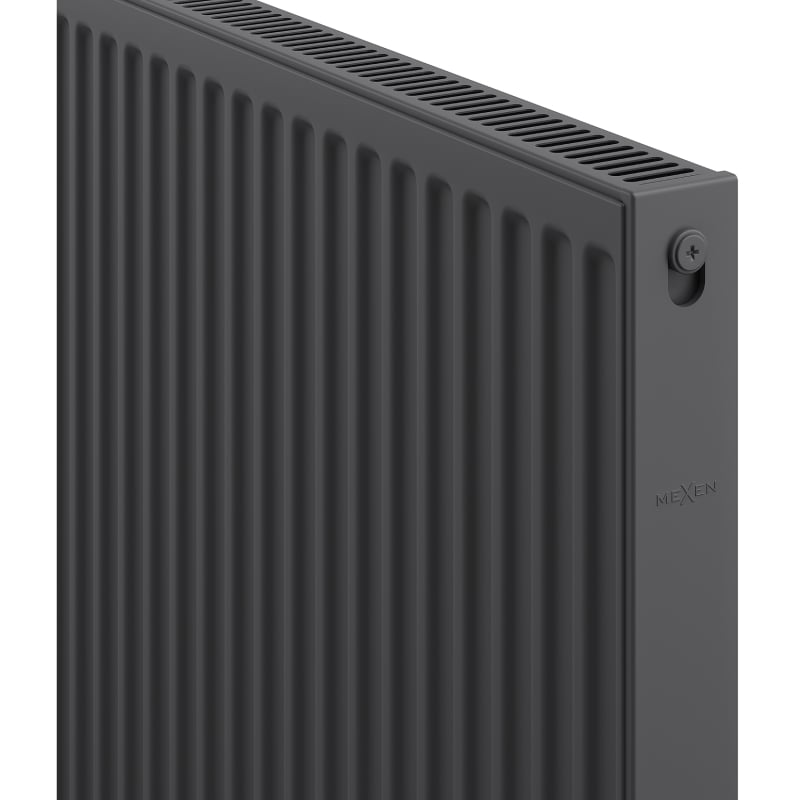 Mexen C11 paneelradiator 600 x 1200 mm, zij aansluiting, 1120 W, antraciet - W411-060-120-66
