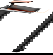 Mexen Purus visoka umivalniška armatura, črna/roza zlata - 745810-76