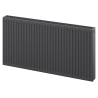 Mexen C22 panel radiator 400 x 2800 mm, side connection, 3319 W, anthracite - W422-040-280-66