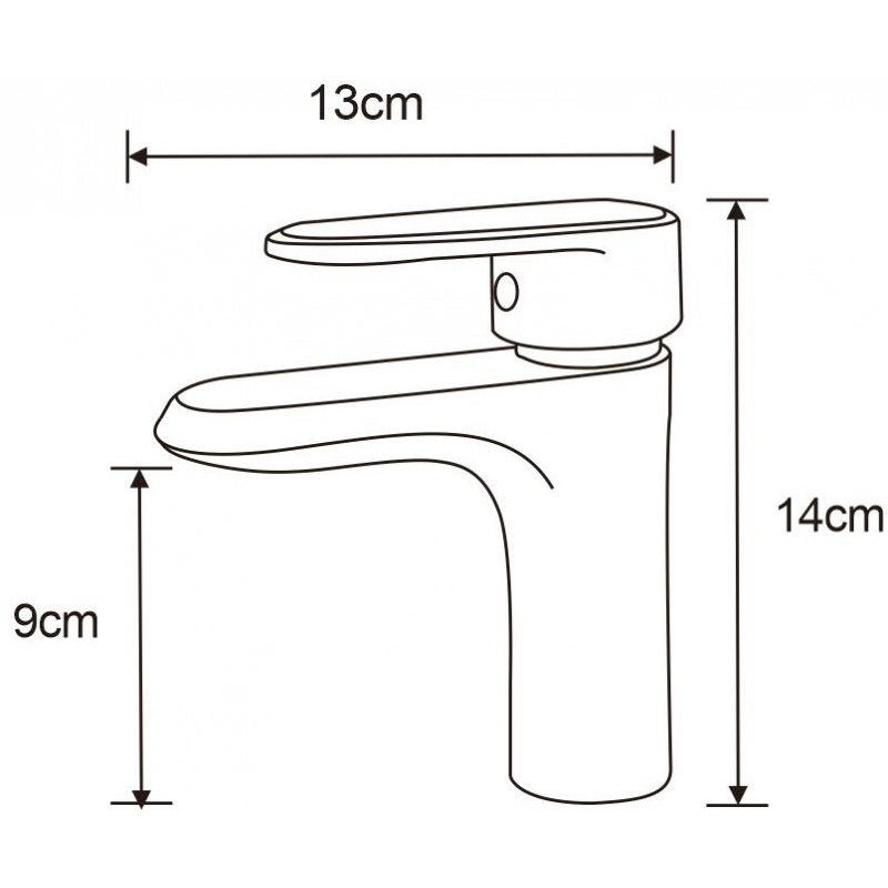 Mexen Alda grifo de lavabo, negro - 746100-70