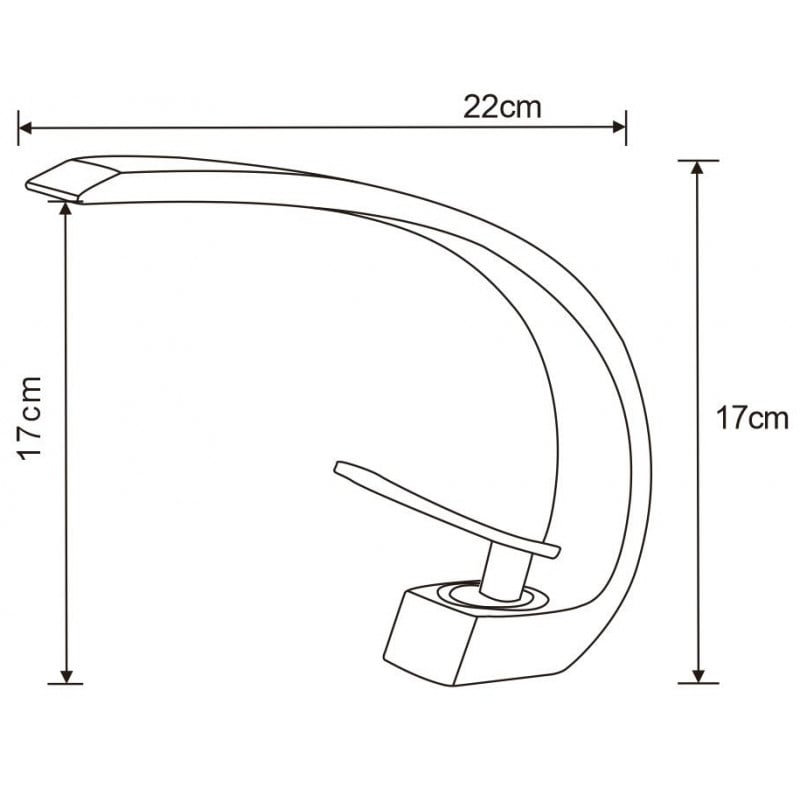 Mexen Lupus washbasin tap, chrome - 746200-00