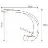 Mexen Lupus robinet de lavabo, noir - 746200-70