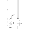 Mexen FA-I radiateur électrique 900 W, noir - W952-0900-70