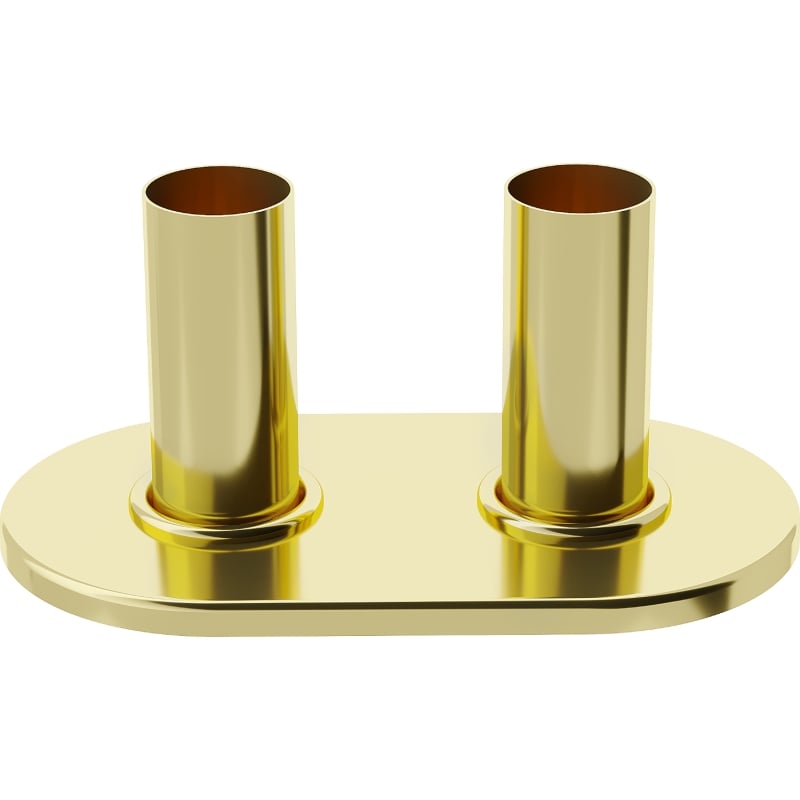 Mexen 2R conjunto de acabamento duplo para radiador, dourado - W905-000-50