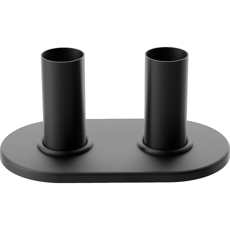 Mexen Uni-Term R set di coperture doppie per radiatore, nero - W905-000-70