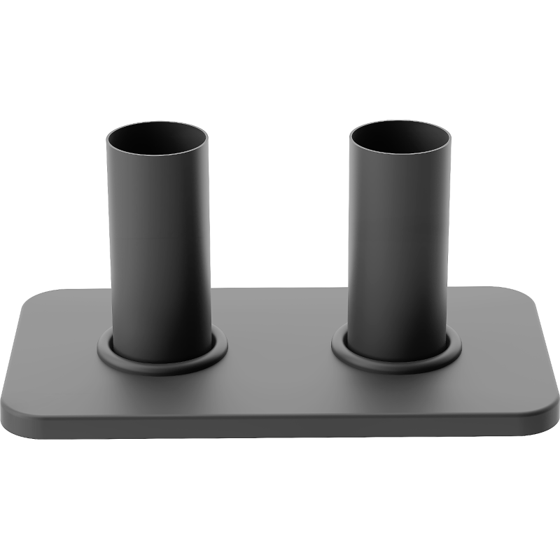 Mexen Uni-Term S dubbla maskeringssats för radiator, antracit - W910-000-66