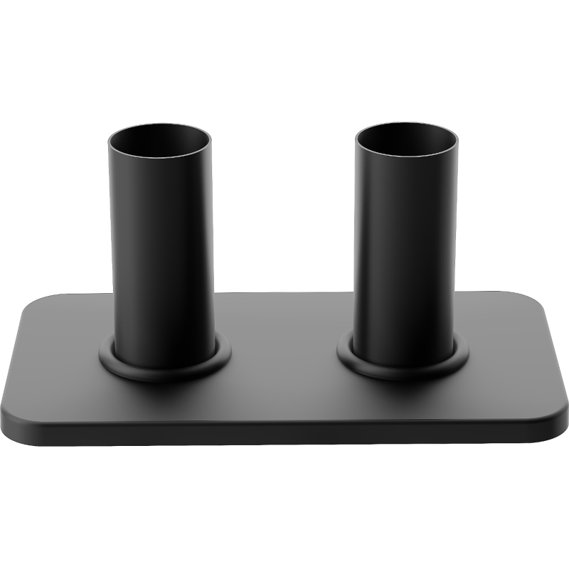 Mexen Uni-Term Double Concealing Set for Radiator, Black - W910-000-70